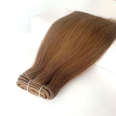 Cuticule a doppio disegno allineata Ombre Color Machine Weft Hair Extensions Capelli umani 100g/pacco