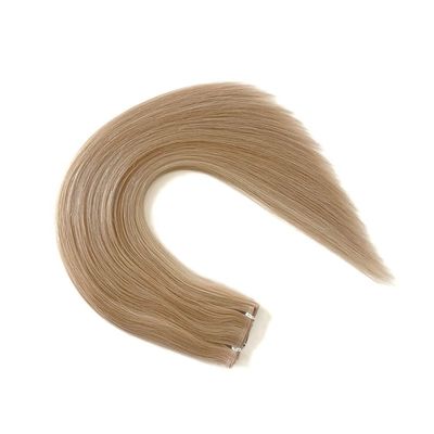 Pagamento completo doppio tracciato pista piatta russo Remy capelli umani pelle PU estensioni di capelli trama