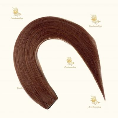 Estensioni di capelli in stile rettilineo a 100% capelli vergini Nastro invisibile per il beneficio
