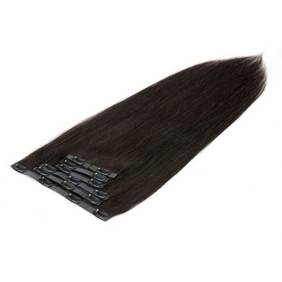 Capelli umani Clip europeo reale in estensioni di capelli doppiamente disegnati capelli Remy colorati