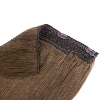 Remy Haloin Hair Extensions Capelli umani con stile pre-connesso e fascia invisibile
