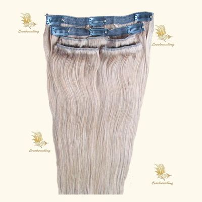 Clip in Hair Estensione 100% russo Remy Clip In Capelli Umani richiesta personalizzata