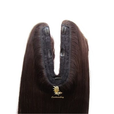 Capelli umani U parte Topper U forma Topper funzione Aggiungi lunghezza e volume dei capelli