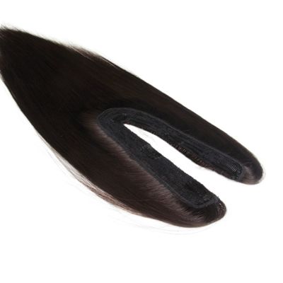 Capelli umani U parte Topper U forma Topper funzione Aggiungi lunghezza e volume dei capelli