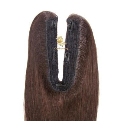 Capelli umani U parte Topper U forma Topper funzione Aggiungi lunghezza e volume dei capelli