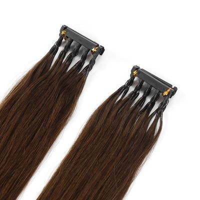 Nessuna caduta di capelli vergini russi Cuticule allineata Estensioni di capelli 6D 2nd generazione