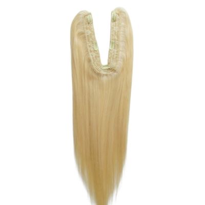 Blonde Straight Texture U Part Closure US Topper per estensioni di capelli