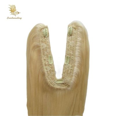 Blonde Straight Texture U Part Closure US Topper per estensioni di capelli