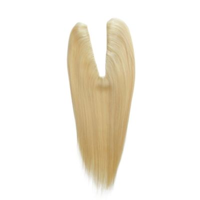 Blonde Straight Texture U Part Closure US Topper per estensioni di capelli
