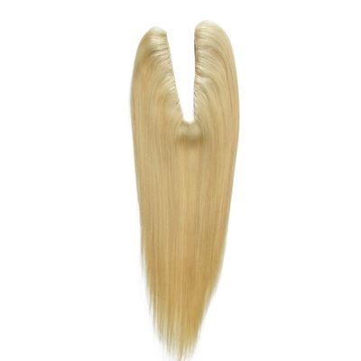 Blonde Straight Texture U Part Closure US Topper per estensioni di capelli