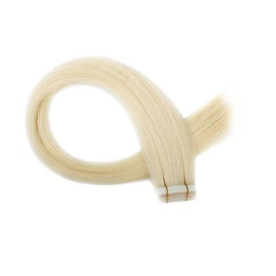Richiesta personalizzata accettata per estensioni di capelli con nastro in colore biondo