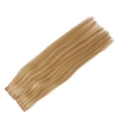 24 pollici di tessuto in PU invisibile senza cuciture 100% estensione dei capelli umani per saloni e donne