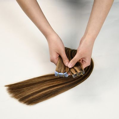 Nessuna perdita di capelli con nastro europeo per capelli umani nell'estensione dei capelli Nastro Remy per capelli 200 confezioni/cartuccia