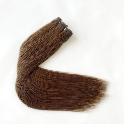 Colorabile capelli umani russi Machine Weft Estensioni 100% cuticule vergine capelli allineati