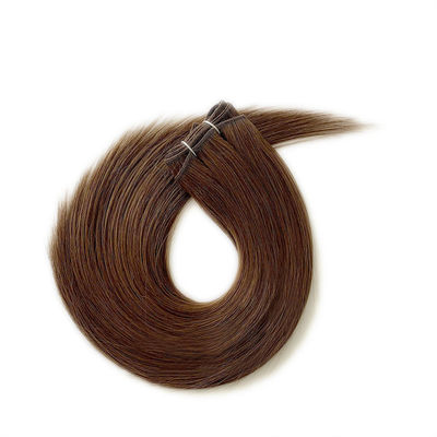 Colorabile capelli umani russi Machine Weft Estensioni 100% cuticule vergine capelli allineati