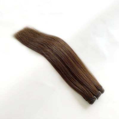 Colorabile capelli umani russi Machine Weft Estensioni 100% cuticule vergine capelli allineati