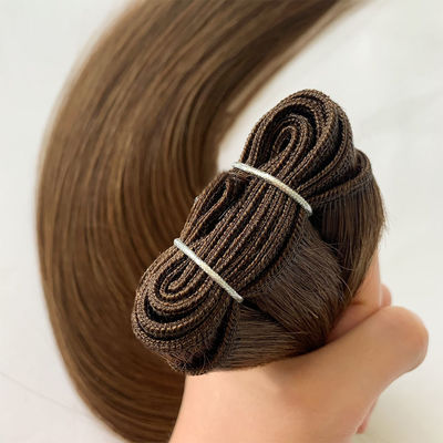 Cuticule a doppio disegno allineata Ombre Color Machine Weft Hair Extensions Capelli umani 100g/pacco