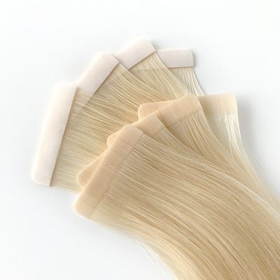 Doppio disegno di capelli umani russi con nastro estensione dei capelli naturale Remy facile restituzione rimborsi