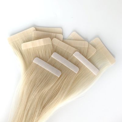 Doppio disegno di capelli umani russi con nastro estensione dei capelli naturale Remy facile restituzione rimborsi