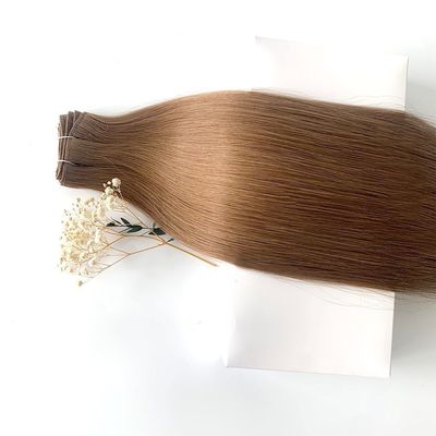 Richiesta personalizzata doppio disegno Remy Machine Weft Hair Extensions 100% cucitura a macchina