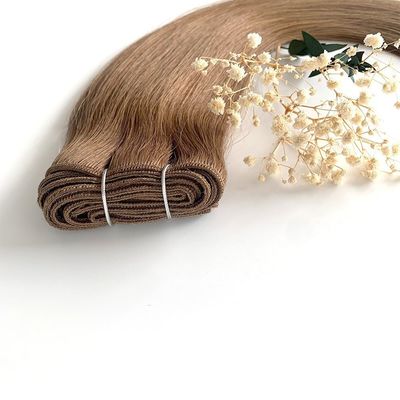 Richiesta personalizzata doppio disegno Remy Machine Weft Hair Extensions 100% cucitura a macchina