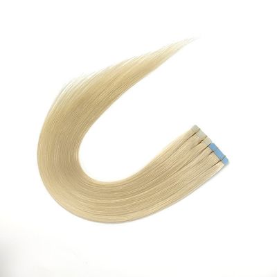 Doppio nastro adesivo per estensioni di capelli Reale Remy europeo senza intreccio senza perdita
