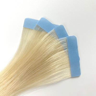 Doppio nastro adesivo per estensioni di capelli Reale Remy europeo senza intreccio senza perdita