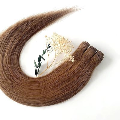 24 pollici di capelli naturali lisci estensioni di trama di capelli biondi Remi doppio trama di capelli umani