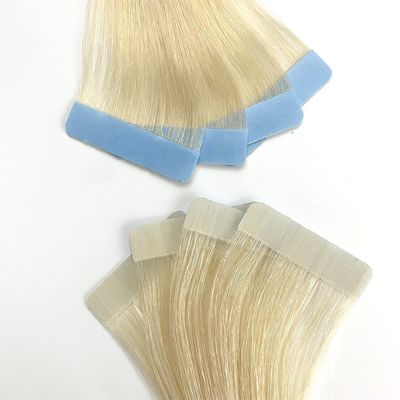 Doppio nastro adesivo per estensioni di capelli Reale Remy europeo senza intreccio senza perdita