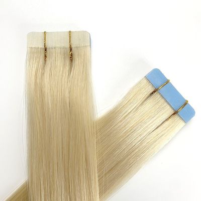 18 mesi vita capelli umani indiani ondulati con nastro adesivo estensioni di capelli con nastro resistente