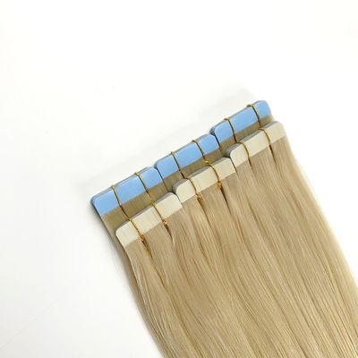18 mesi vita capelli umani indiani ondulati con nastro adesivo estensioni di capelli con nastro resistente
