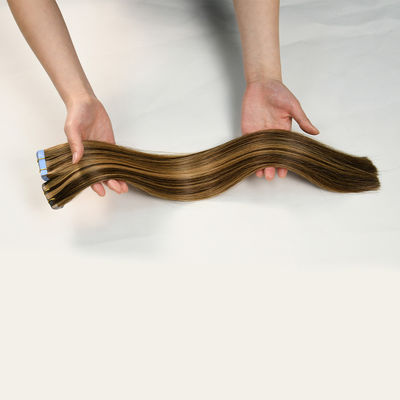 Nastro in 100 capelli umani doppiamente disegnati Russian Remi Hair Extens 14A Grade per il mercato finale