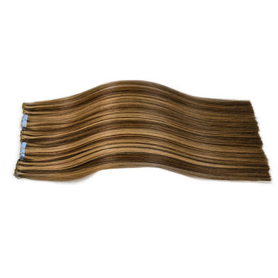 100% di nastro reticolare a doppia trazione Remy in estensioni di capelli umani senza perdita di moneta USA