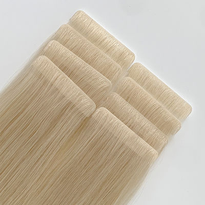 Capelli vergini invisibili senza cuciture Stile rettilineo Nastro pre-incollato Estensioni di capelli umani