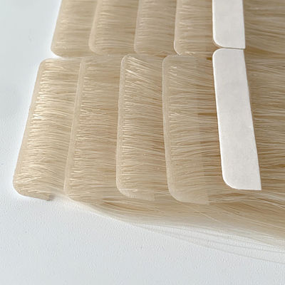 Capelli vergini invisibili senza cuciture Stile rettilineo Nastro pre-incollato Estensioni di capelli umani