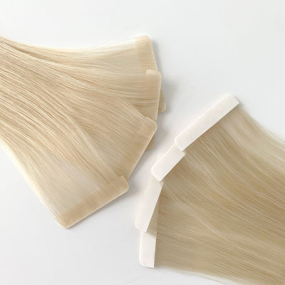 Capelli vergini invisibili senza cuciture Stile rettilineo Nastro pre-incollato Estensioni di capelli umani
