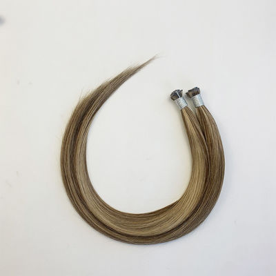 Straight russo sottile invisibile genio trama estensioni di capelli doppiamente disegnati capelli umani