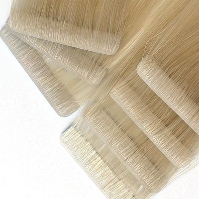 Coltello pre-connesso estensione dei capelli umani Invisibile legato a mano Nastro iniettato senza cuciture Nastro