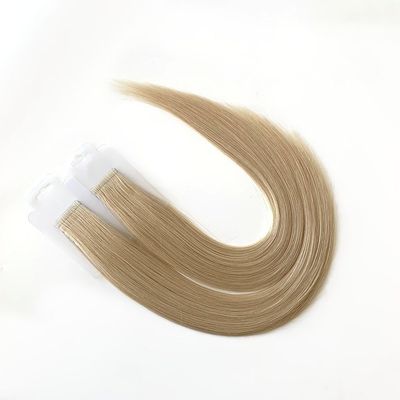 Coltello pre-connesso estensione dei capelli umani Invisibile legato a mano Nastro iniettato senza cuciture Nastro