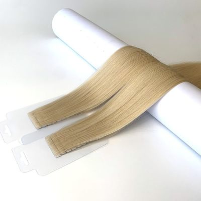 Coltello pre-connesso estensione dei capelli umani Invisibile legato a mano Nastro iniettato senza cuciture Nastro