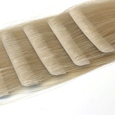 Invisibile Nastro di capelli senza cuciture Estensioni di capelli della cuticule russa Nastro iniettato nei capelli