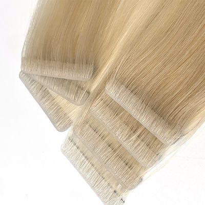 Invisibile Nastro di capelli senza cuciture Estensioni di capelli della cuticule russa Nastro iniettato nei capelli
