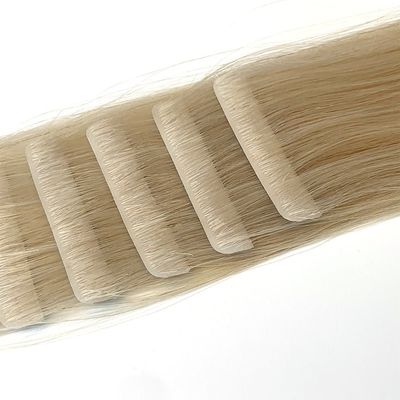 Invisibile Nastro di capelli senza cuciture Estensioni di capelli della cuticule russa Nastro iniettato nei capelli