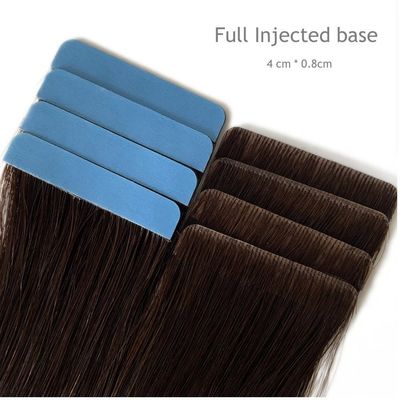 Capelli grezzi a doppia trazione iniezionati con nastro in estensioni cuticule allineati con nastro invisibile