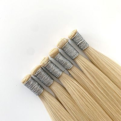 Lunghezza dei capelli 24 pollici 100% capelli umani europei nastro invisibile in estensioni di capelli genio trama personalizzata
