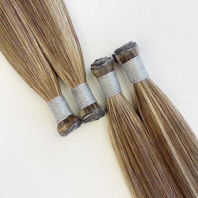 Lunghezza dei capelli 24 pollici 100% capelli umani europei nastro invisibile in estensioni di capelli genio trama personalizzata