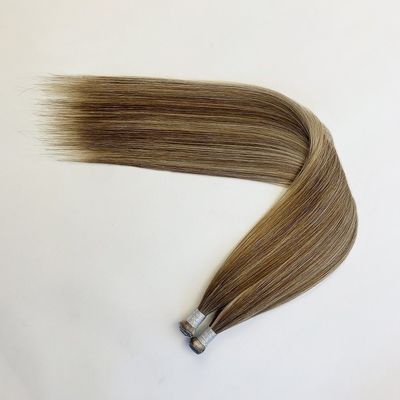 Lunghezza dei capelli 24 pollici 100% capelli umani europei nastro invisibile in estensioni di capelli genio trama personalizzata