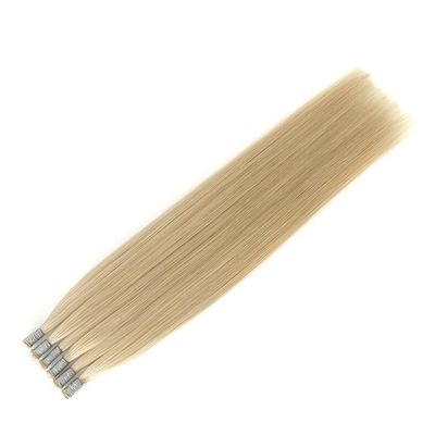 Stile rettilineo genio taglio capelli umani skin weft tape estensioni con colla e colla