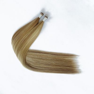 Stile rettilineo genio taglio capelli umani skin weft tape estensioni con colla e colla
