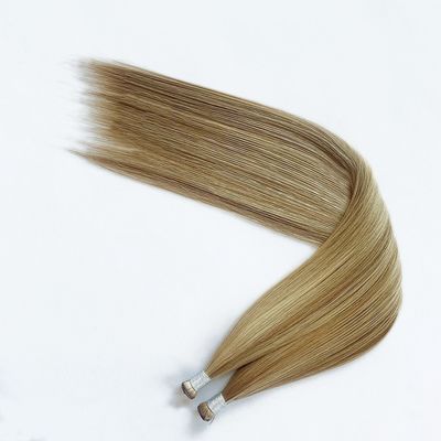 Stile rettilineo genio taglio capelli umani skin weft tape estensioni con colla e colla
